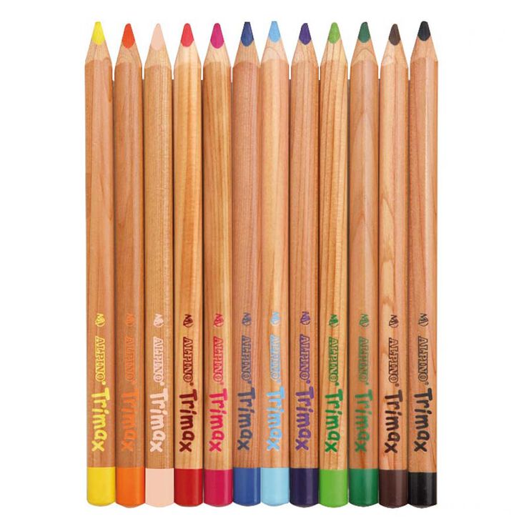 Lápices de colores Alpino Trimax Jumbo 120u