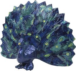 Figura papel maché Décopatch Pavo real 24cm