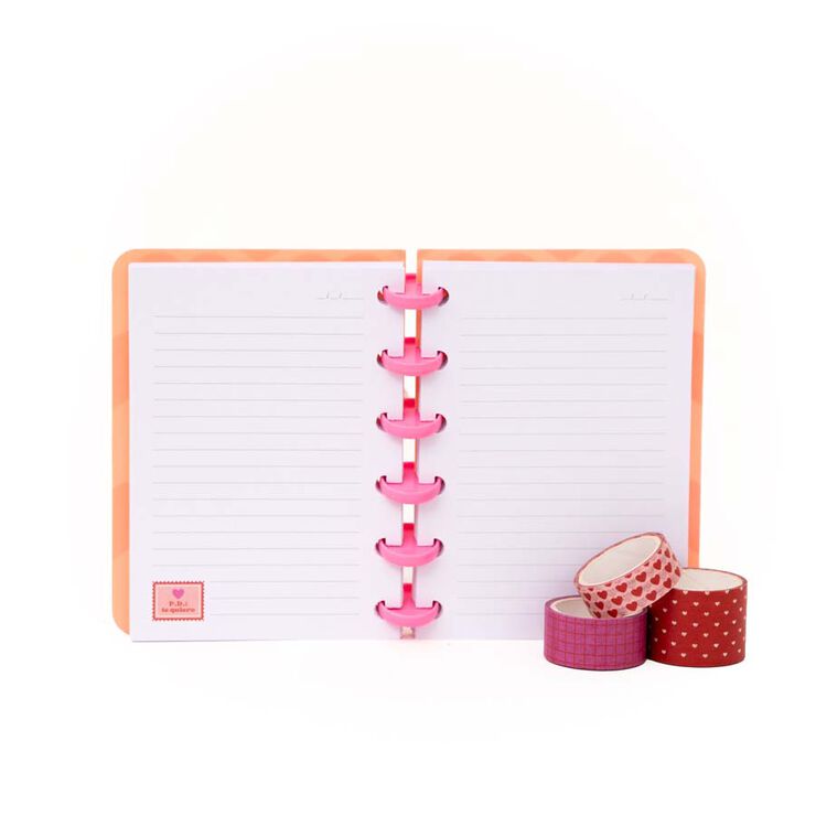 Set Libretas A6 + Washi Tapes Mr. Wonderful Te ​​quiero 3u