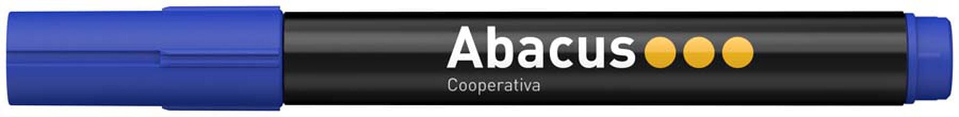 Rotulador permanente Abacus punta redonda azul