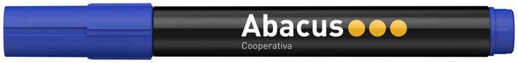 Rotulador permanente Abacus punta redonda azul