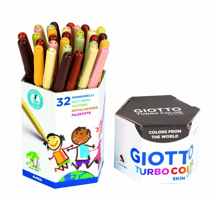 Retoladors Giotto Turbo Skin Tones 32 colors