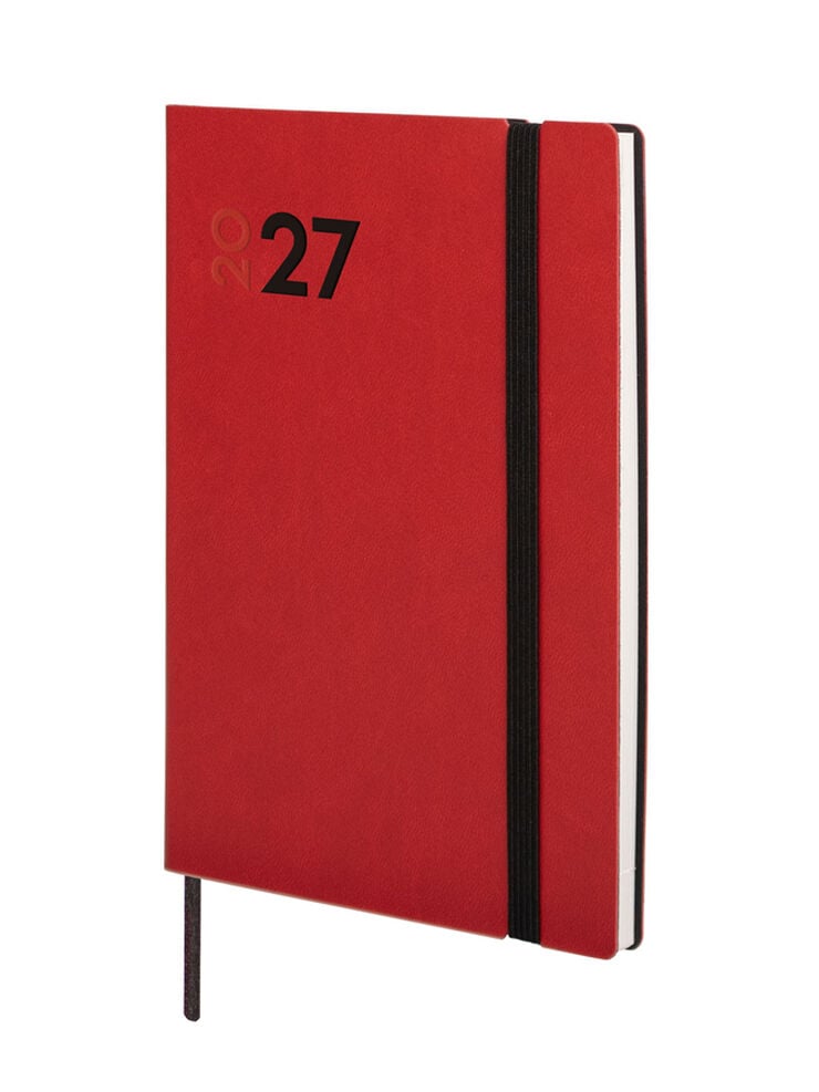 Agenda Finocam Mara Semana Vista Vertical 2027 Catal&aacute;n Rojo