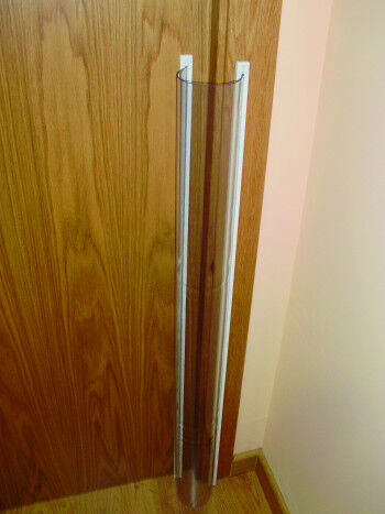 Protector de dits transparent portes 120x20cm 90&deg;