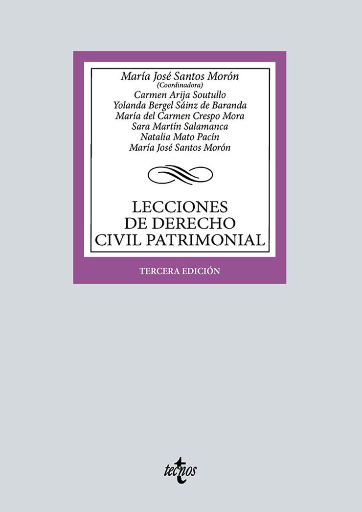 Lecciones de Derecho Civil Patrimonial