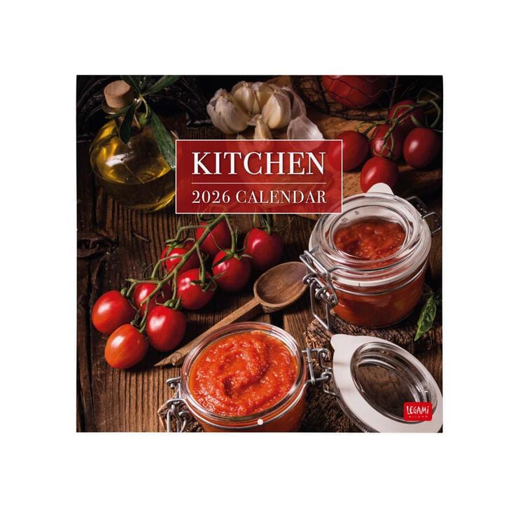 Calendario pared Legami 30x29cm 2026 Kitchen
