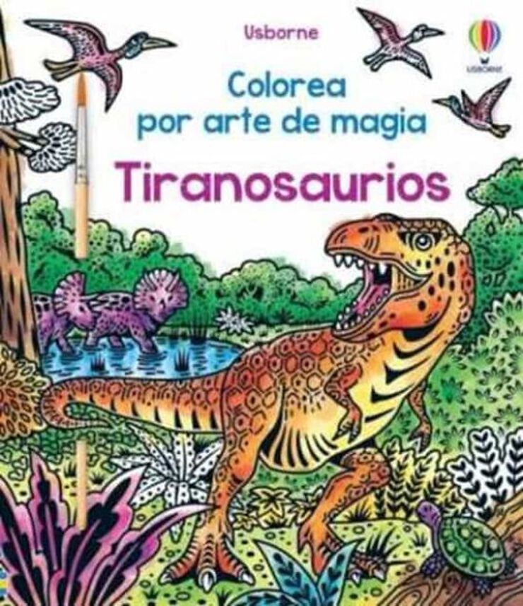 Tiranosaurios colorea por arte de magia