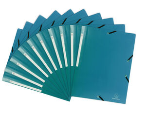 Carpeta PP 3 Solapes A4 Exacompta Verd Fosc
