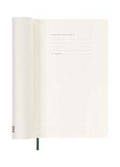 Agenda Moleskine 18 mesos set/vista L tapa tova verd