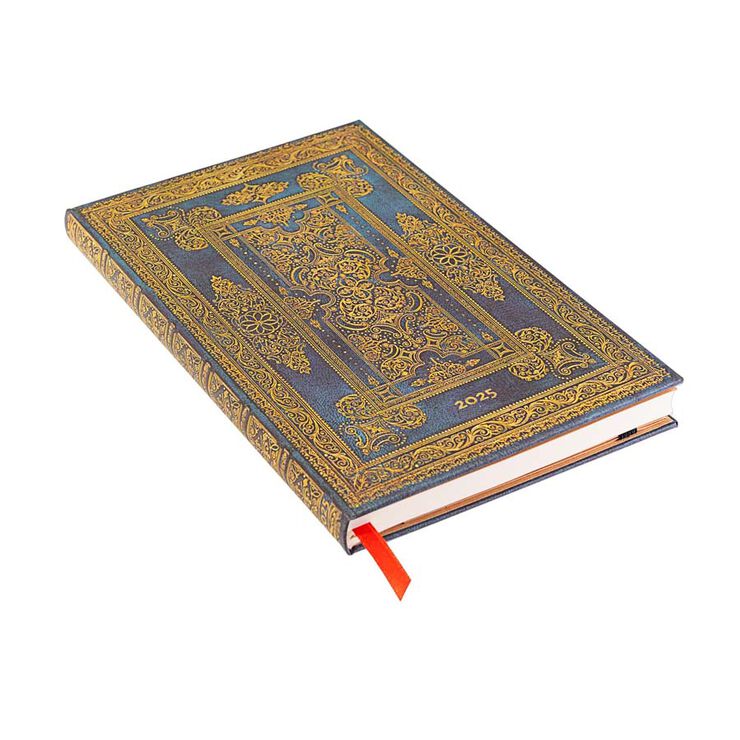 Agenda Paperblanks Lujo Azul Maxi sem/vista castellano 2025