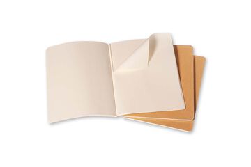 CAHIER 3 KRAFT MOLESKINE XL LLIS