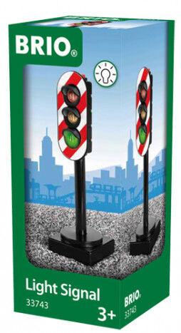 Sem&aacute;foro con pilas Brio