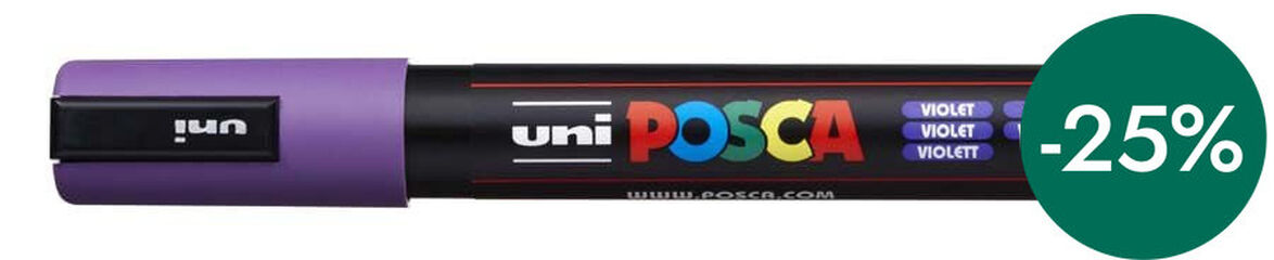 Rotulador Posca PC-5M 1,8-2,5mm violeta