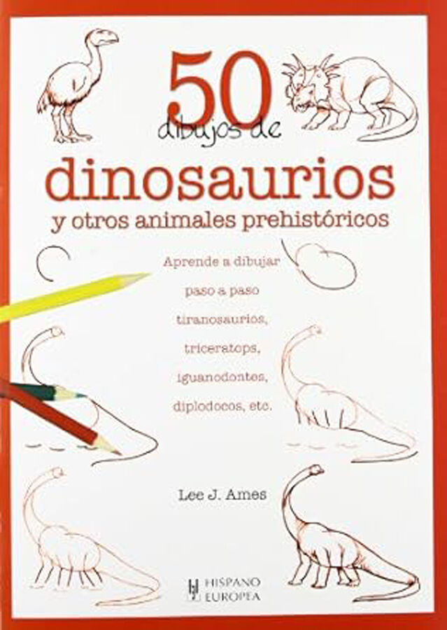 50 dibujos de dinosaurios y otros animales prehist&oacute;ricos