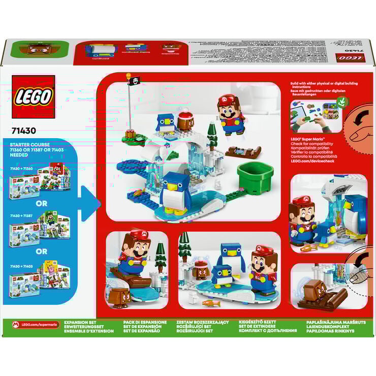 LEGO® Super Mario Set de Expansión: Aventura en la nieve de la familia Pingüi 71430