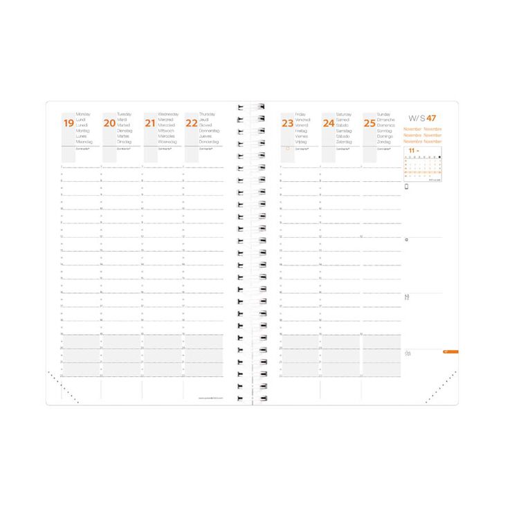 Agenda Quo Vadis Time&Life large sem/vista mult 2025 surtido