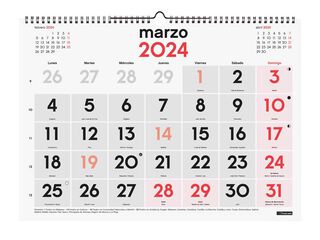 Calendario pared Finocam Números Grand L 2024 cas