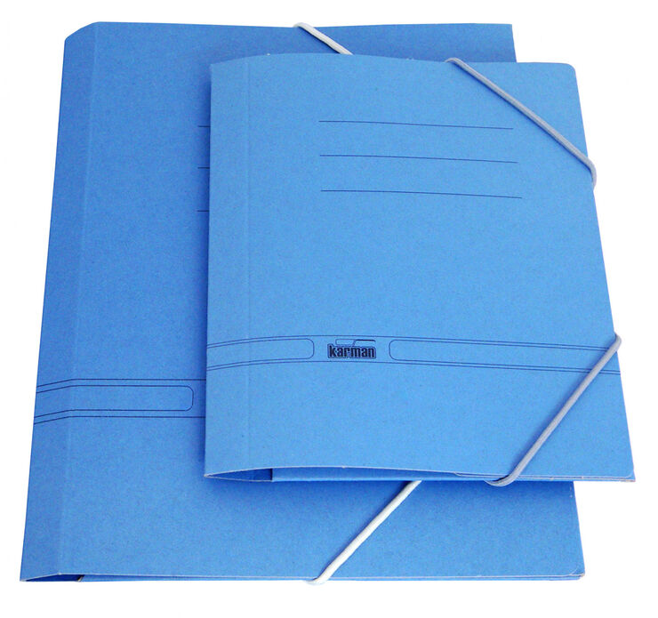 Carpeta con gomas A5 Montichelvo azul