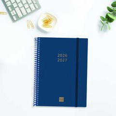 Agenda Finocam Esp.18M E10 Sem/Vista Multiling&uuml;e 2026-27 Azul