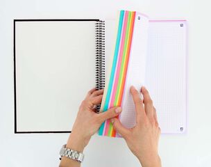 Notebook 10 Oxford A4 150 hojas 5x5 negro