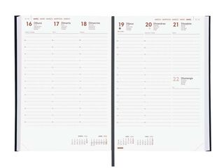 Agenda Finocam Milano Y11 sem/vista vertical cat 2026 negro