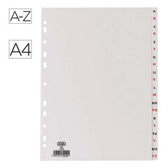 Separador alfab&egrave;tic Elba A4 gris