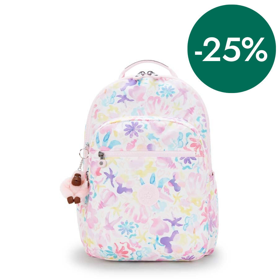 Mochila Kipling Seoul Lap Aqua Sea