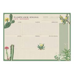 Planificador Setmanal A3 Kokonote Botanical Cacti castellà