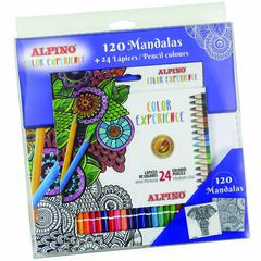 Lápiz Alpino 24u + libro Mandalas Color Experience set