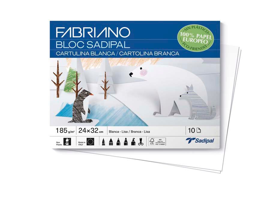 Bloc de Cartolines Sadipal 24x32cm negre 10 fulls