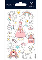 Pegatinas Draeger Princesas 20u