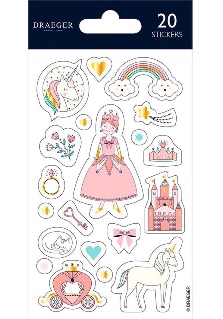 Pegatinas Draeger Princesas 20u