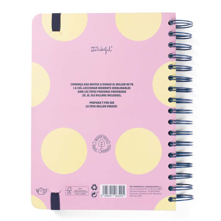Agenda escolar Mr. Wonderful Wonder dia/pàg cat 2025-26 Gran dia a la vista