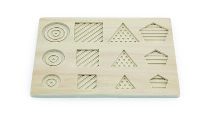 Geo Sensory Shapes Encaix Fusta