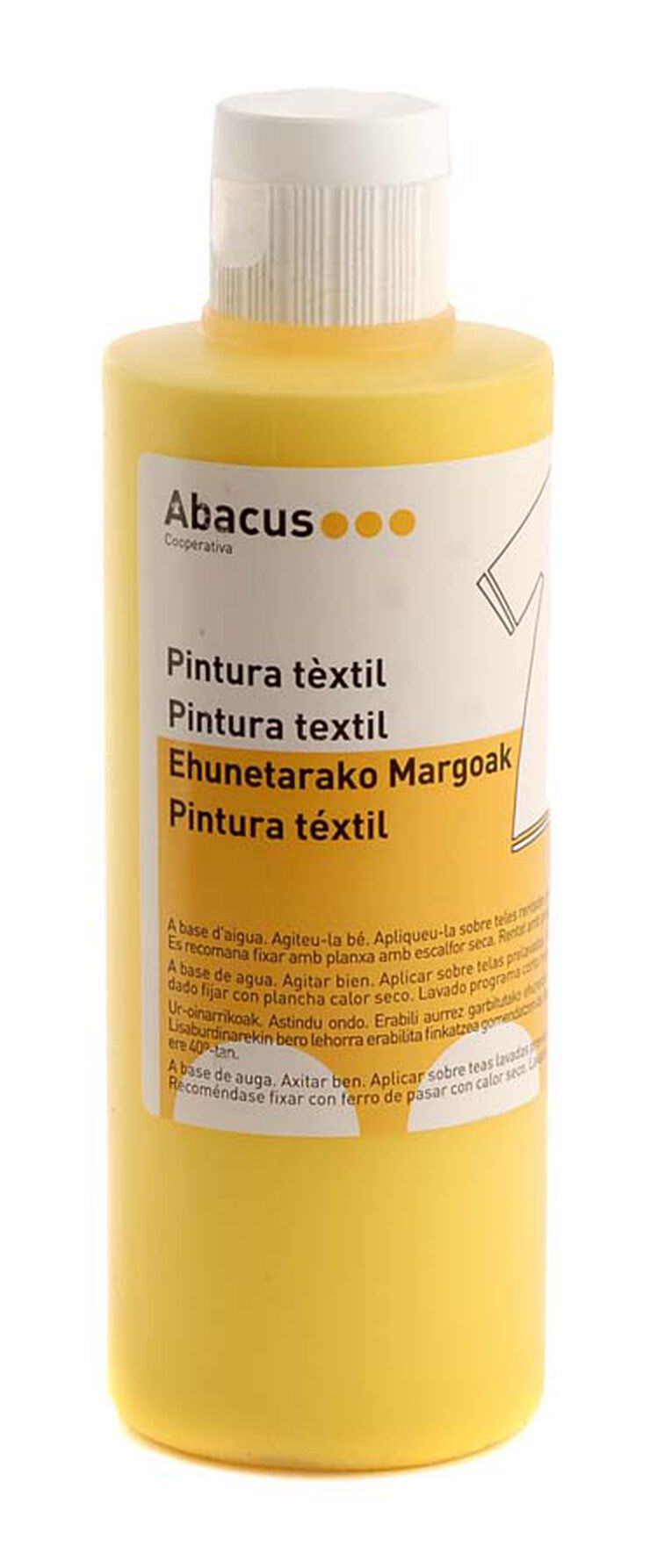 Pintura textil Abacus amarillo 200ml