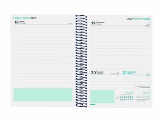 Agenda Escolar Finocam Secundaria 1/4 D&iacute;a/P&aacute;gina Catal&aacute;n 2026-27 Negro