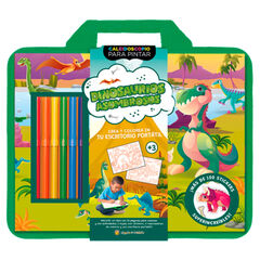 Caleidoscopio para Pintar - Dinosaurios asombrosos