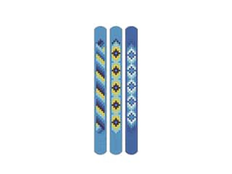 Diamond Dotz Pack de 3 brazaletes color azul