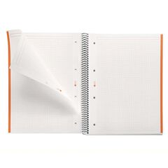 Cuaderno espiral Miquelrius A4 5 x 5, 80H Naranja 70g