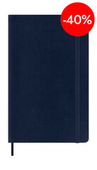 Agenda Moleskine 12 mesos setm/vista 2026 tapa tova L blau mar&iacute;