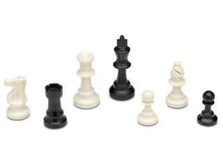 Escacs Peces Plàstic nº 3 Caixa Fusta