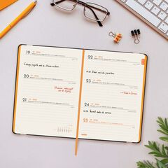 Agenda Finocam Llisa F4 setm/vista horitzontal cat 2026 blau