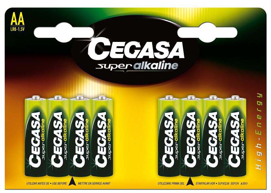 Pila alcalina Cegasa LR06 8u