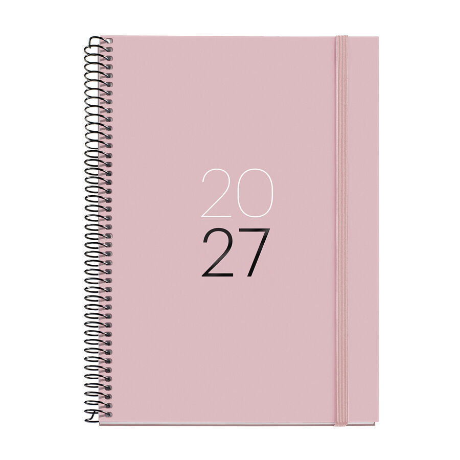 Agenda Miquelrius Espiral Plus Dia P&agrave;gina Multiling&uuml;e 2027 Calm Sorra