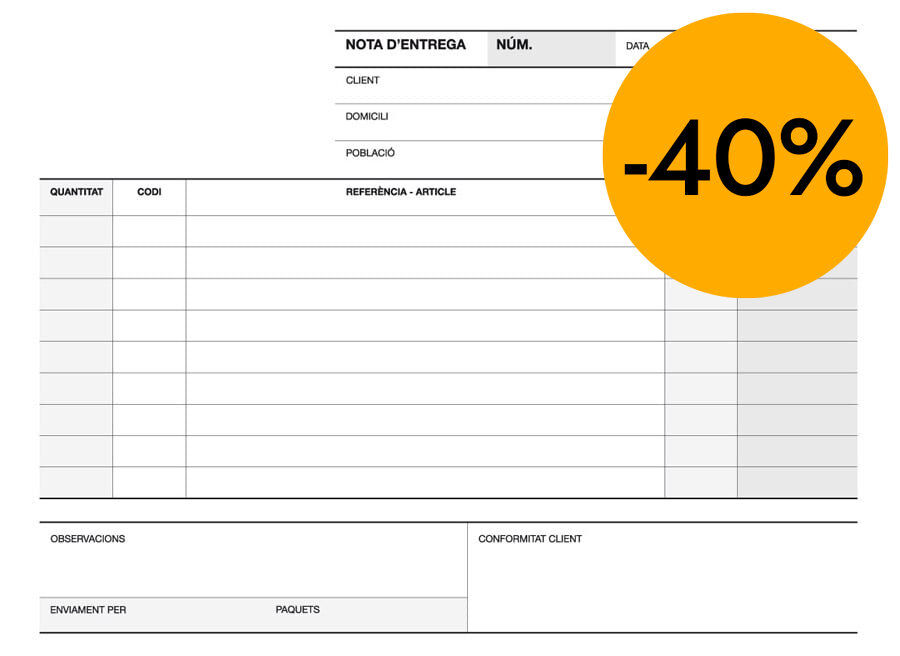Talonari Entrega 1/4 apa&iuml;sat doble Apli catal&agrave; 50 fulls