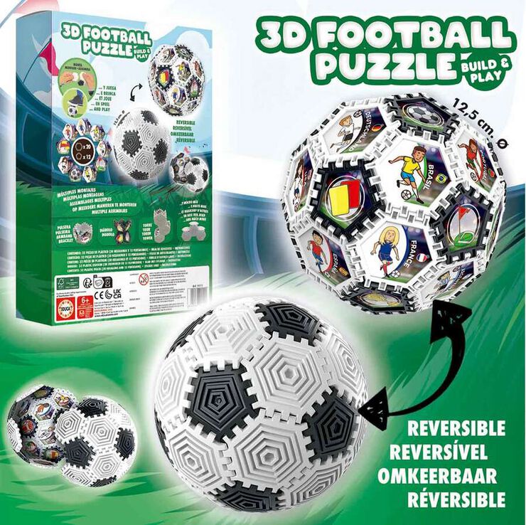 Puzle 32 piezas 3D Football