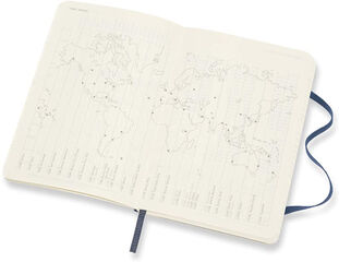 Agenda Moleskine 2021 Soft Pocket Semana Vista Ingl&eacute;s  Azul (9x14 cm)