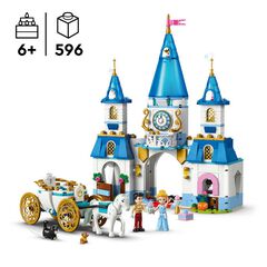 LEGO® Disney Princess Castillo y Carroza de Cenicienta 43275