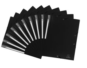 Carpeta gomes i solapes A4 Exacompta negre