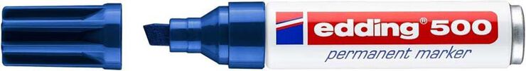 Rotuladores permanentes Edding 500 azul 10u